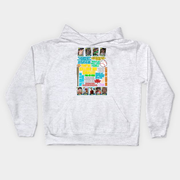 The Sandlot Team Quotes Kids Hoodie by CoolDojoBro